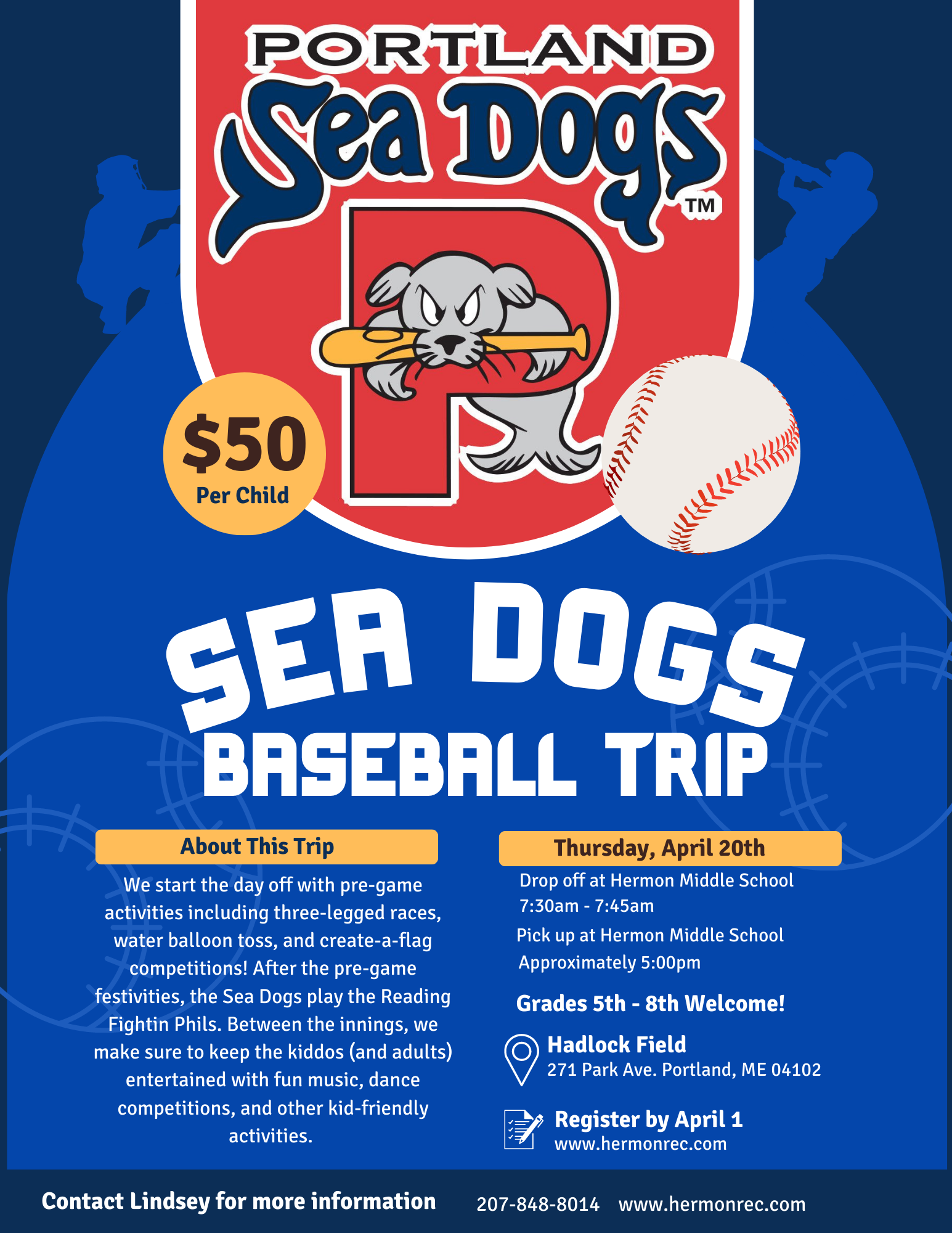 Hermon Parks & Recreation Sea Dogs Game
